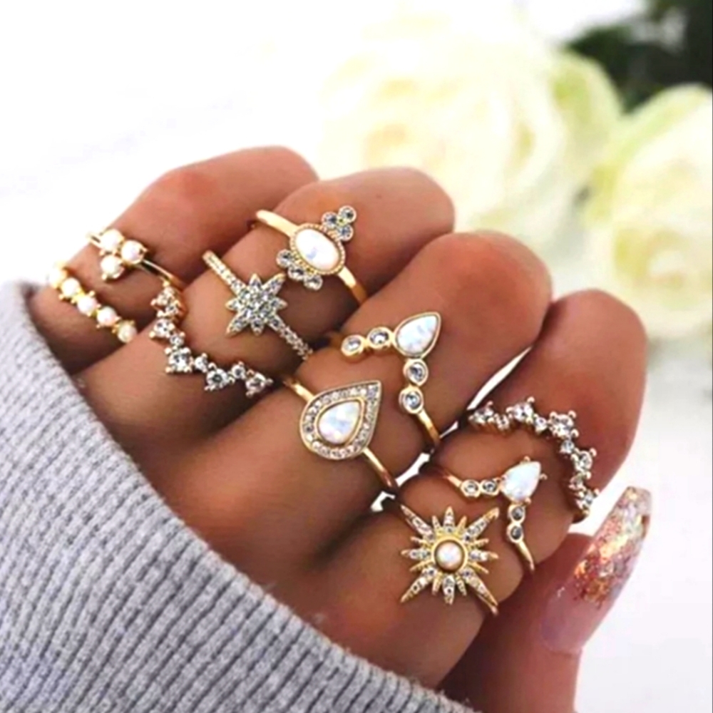 10 Rings Set - Picture 1 of 3